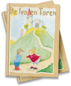 ivoren toren kinderboek met naam gepersonaliseerd - meisje versie